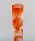 Kolossale antike Vase aus mattiertem & orangefarbenem Kunstglas von Emile Gallé, 1890er 4