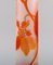Kolossale antike Vase aus mattiertem & orangefarbenem Kunstglas von Emile Gallé, 1890er 6