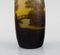 Antike Vase aus gelbem und dunklem Kunstglas von Emile Gallé, frühes 20. Jh 6