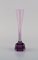 Swedish Purple Mouth-Blown Art Glass Vases from Strömbergshyttan, Set of 2 5