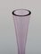 Swedish Purple Mouth-Blown Art Glass Vases from Strömbergshyttan, Set of 2 7