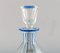 Swedish Design Hand-Painted Mouth-Blown Art Glass Åfors Carafe, 1960s, Image 4