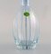 Swedish Design Hand-Painted Mouth-Blown Art Glass Åfors Carafe, 1960s 3