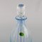 Swedish Design Hand-Painted Mouth-Blown Art Glass Åfors Carafe, 1960s 2