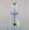 Swedish Design Hand-Painted Mouth-Blown Art Glass Åfors Carafe, 1960s, Image 2