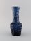 Blue Mouth Blown Art Glass Vases by Göte Augustsson for Ruda, Set of 2 2