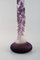 Colossal Antique Frosted and Purple Art Glass Vase by Emile Gallé, 1920s, Image 4