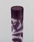 Colossal Antique Frosted and Purple Art Glass Vase by Emile Gallé, 1920s 6