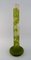 Giant Frosted and Green Art Glass Vase with Motifs of Foliage by Emile Gallé, Image 3