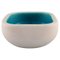 French Turquoise Glazed Stoneware Bowl from Keramos Sèvres 1