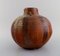 Large Swedish Round Glazed Stoneware Vase by Gerd Zinnerström 5