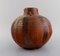 Large Swedish Round Glazed Stoneware Vase by Gerd Zinnerström, Image 5