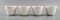 Cache-Pot en Porcelaine par Wilhelm Kåge pour Gustavsberg, Set de 4 2