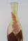 Vase Colossal Ricin Antique en Verre Givré par Emile Gallé 4