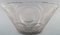 Art Deco Clear Mouth Blown Art Glass Bowl with Incised Flowers by René Lalique 5