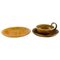 Mid-20th Century Danish Glazed Stoneware Egoist Tea Set from Kähler, Set of 3 1