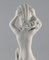 Statuetta Art Déco a forma di sirena Blanc De Chine di Harald Salomon per Rörstrand, Immagine 7