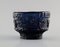 Blue Art Glass Vase and Bowl by Göke Augustsson for Ruda, Set of 2, Image 5
