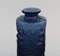 Vase et Bol en Verre Bleu par Göke Augustsson pour Ruda, Set de 2 6