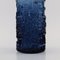 Blaue Vase und Schale aus Kunstglas von Göke Augustsson für Ruda, 2er Set 8