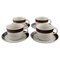 Koka Teacups with Saucers by Hertha Bengtsson for Rörstrand, Set of 8 1