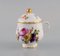 Antike Cremetassen aus Porzellan mit handbemalten Blumen von Rörstrand, 10er Set 3