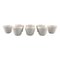 White Glazed Porcelain Herb Pots by Wilhelm Kåge for Gustavsberg, Set of 8 1