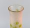 Large Frosted and Green Art Glass Vase by Emile Gallé, Image 7