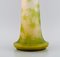 Large Frosted and Green Art Glass Vase by Emile Gallé 4