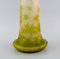 Large Frosted and Green Art Glass Vase by Emile Gallé 6