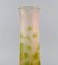 Large Frosted and Green Art Glass Vase by Emile Gallé, Image 5