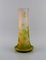 Large Frosted and Green Art Glass Vase by Emile Gallé 3