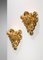 Gilded Plaster Wall Lights by Jean Boggio for Les Héritiers, Set of 2 12