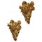 Gilded Plaster Wall Lights by Jean Boggio for Les Héritiers, Set of 2 1