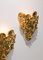 Lampade da parete in gesso dorato di Jean Boggio per Les Héritiers, set di 2, Immagine 4