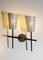 Lampade da parete in metallo perforato di Mathieu Matégot, Francia, set di 2, Immagine 9