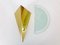 Aplique alemán triangular de cristal de hielo de Sölken, años 60, Imagen 8