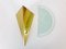 German Triangle Ice Glass Sconce from Sölken, 1960s 8