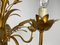 Lámpara colgante alemana en forma de gavilla de trigo dorada de Hans Kögl, años 70, Imagen 11