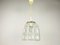 Mid-Century Pendant Lamp in Iron and Bubble Glass by Glashütte Limburg, 1960s 17