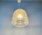 Mid-Century Pendant Lamp in Iron and Bubble Glass by Glashütte Limburg, 1960s 5