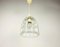 Mid-Century Pendant Lamp in Iron and Bubble Glass by Glashütte Limburg, 1960s 16
