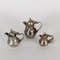 Teapots in Silver from CUSI, Set of 6 9