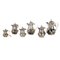 Teapots in Silver from CUSI, Set of 6, Image 1