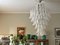 White Murano Chandelier - Mazzega Style - Giant, Image 4