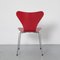 Chaise Butterfly Rouge par Arne Jacobsen pour Fritz Hansen 5