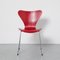 Chaise Butterfly Rouge par Arne Jacobsen pour Fritz Hansen 3