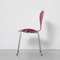 Chaise Butterfly Rouge par Arne Jacobsen pour Fritz Hansen 4