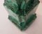 Art Deco French Porcelain Antinéa Statue with Malachite Style Base, 1968 6