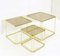 Gold Isocèle Nesting Tables by Max Sauze for Atrow, 1970s, Set of 3 7